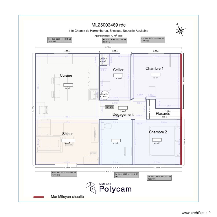ML25003469 rdc. Plan de 0 pièce et 0 m2