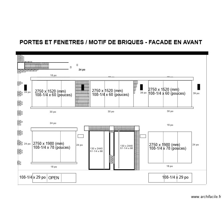 facades avant 1320 new 2. Plan de 0 pièce et 0 m2