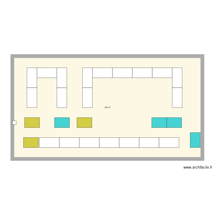 PARE SOLEIL. Plan de 1 pièce et 120 m2