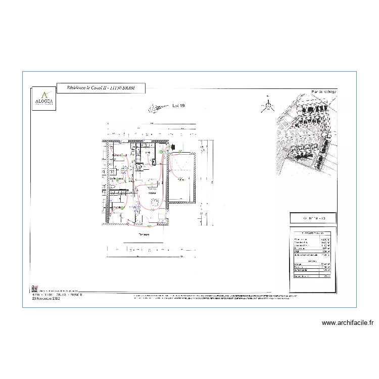 AMETHYSTE LOT 19. Plan de 