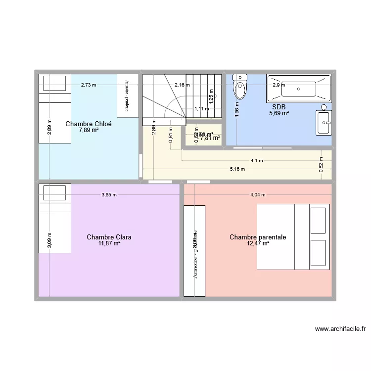 etage. Plan de 6 et 46 m² etage. Plan de 6 et 46 m²
