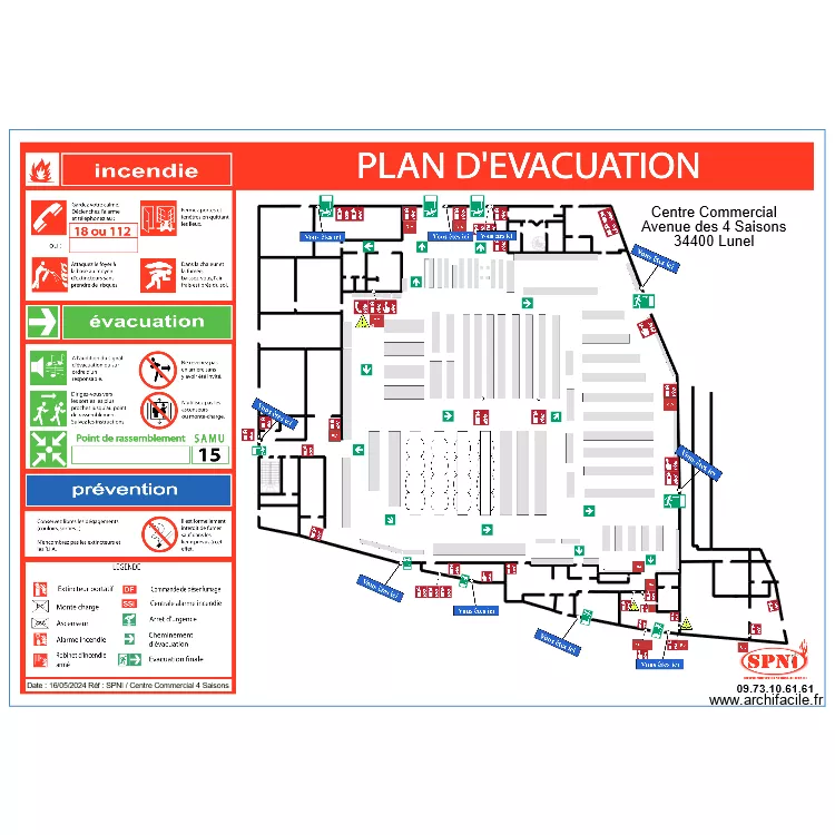 INTERMARCHÉ 4 SAISONS EVAC 1. Plan de INTERMARCHÉ 4 SAISONS EVAC 1. Plan de