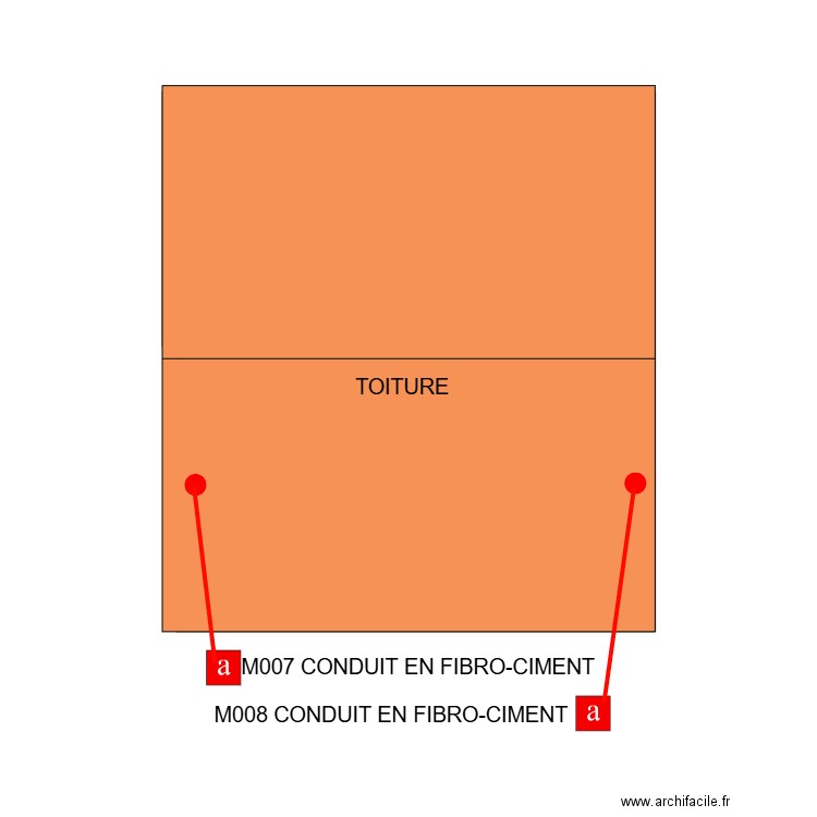 PLAN TOITURES VAUVERT. Plan de 1 pièce et 33 m2
