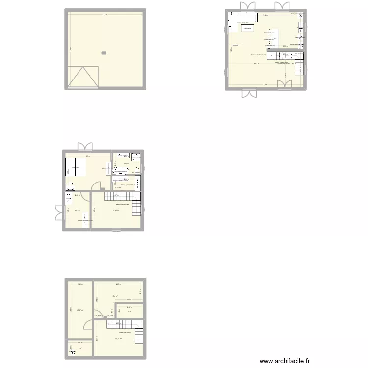 Chez moi. Plan de 12 pièces et 215 m²