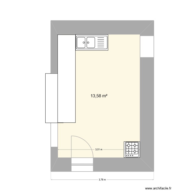Cuisne_01. Plan de 0 pièce et 0 m2