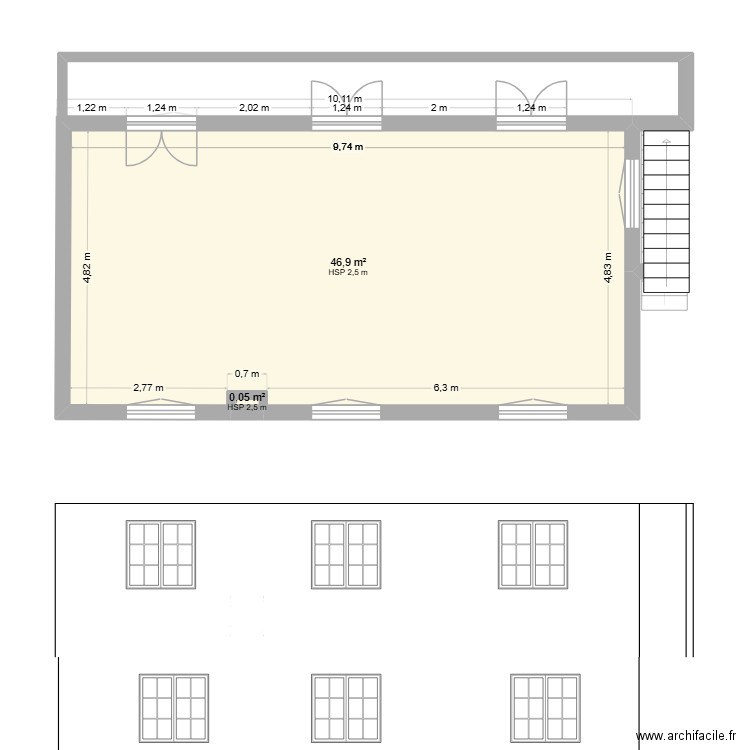 EYGLIERS existant verifié2. Plan de 4 pièces et 91 m2