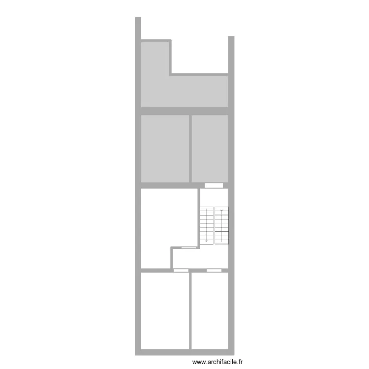 Churchill 21 Rez+3 - de fait -. Plan de 7  et 76 m²