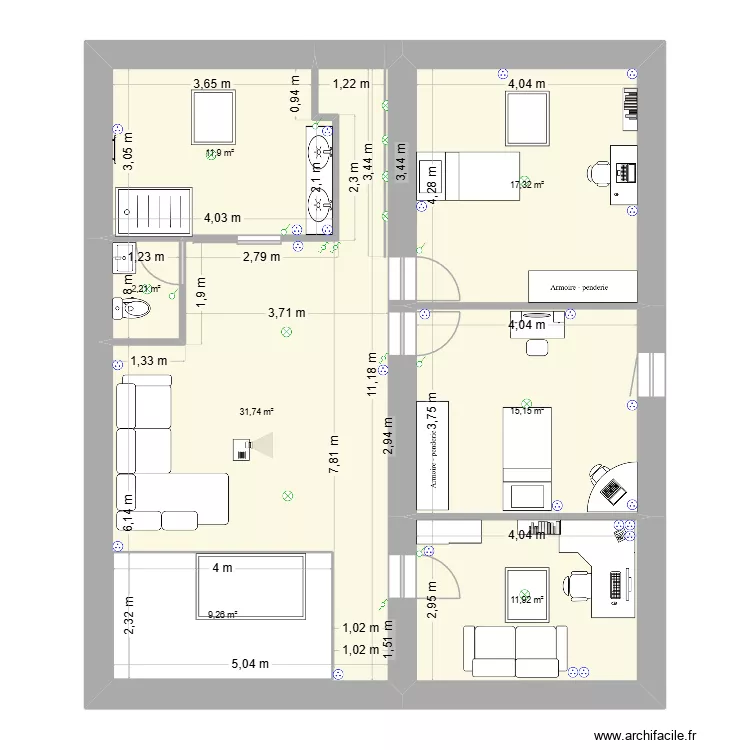 plan 2 etage. Plan de plan 2 etage. Plan de