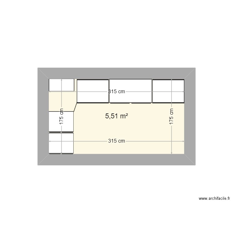 dressing. Plan de 0 pièce et 0 m2