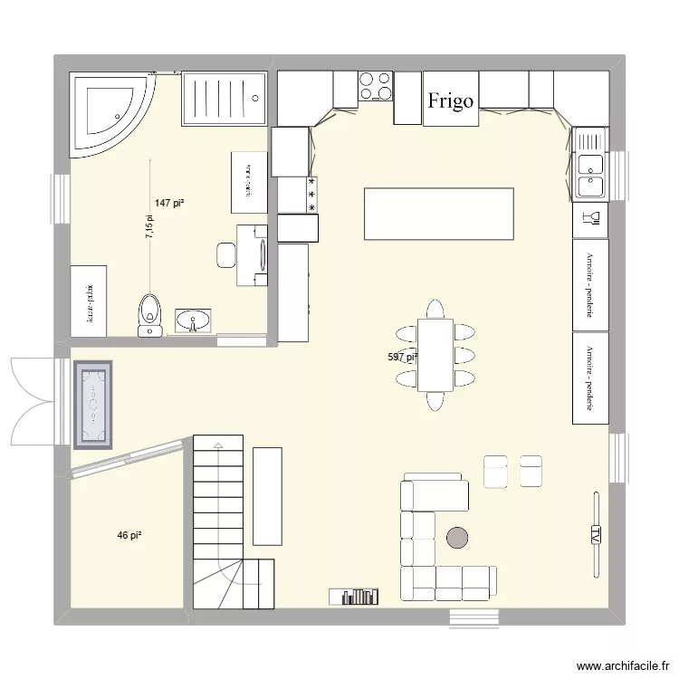 maison lisa francois. Plan de 