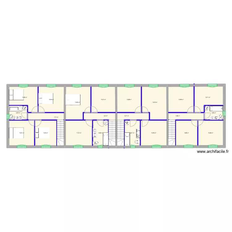 sci les pins bat 4 etage warnet. Plan de 