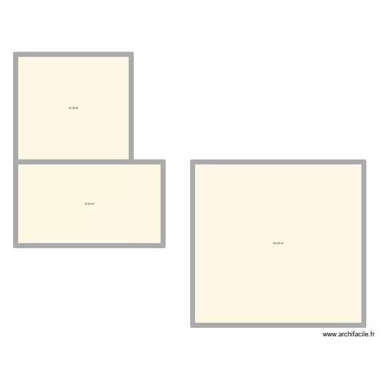 Maison Neuve Les GRAS - V.1. Plan de 