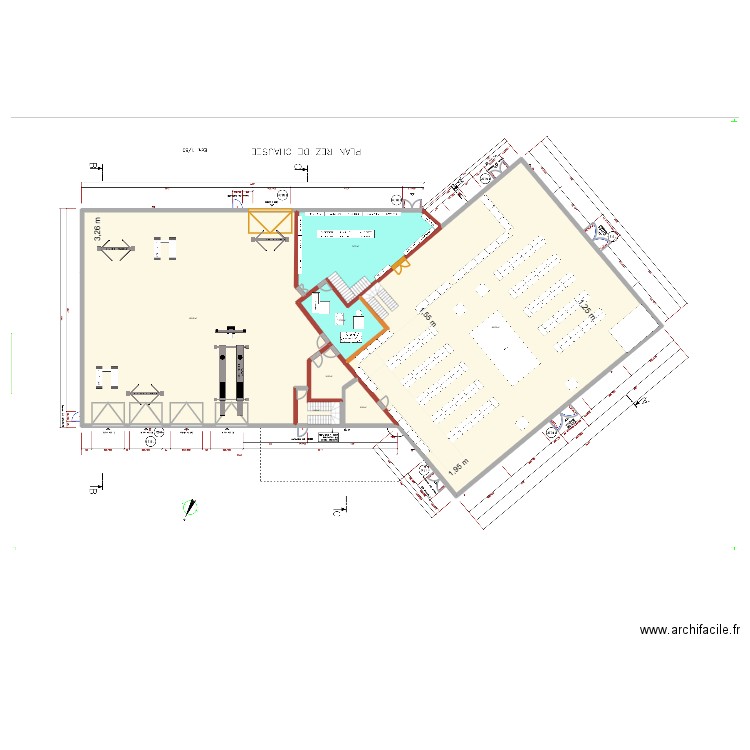 Cholet atelier V2. Plan de 7 pièces et 1006 m2