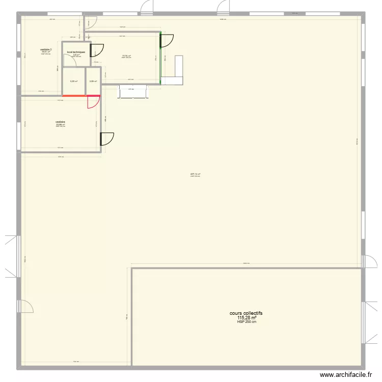 plan salle narosse 5. Plan de 