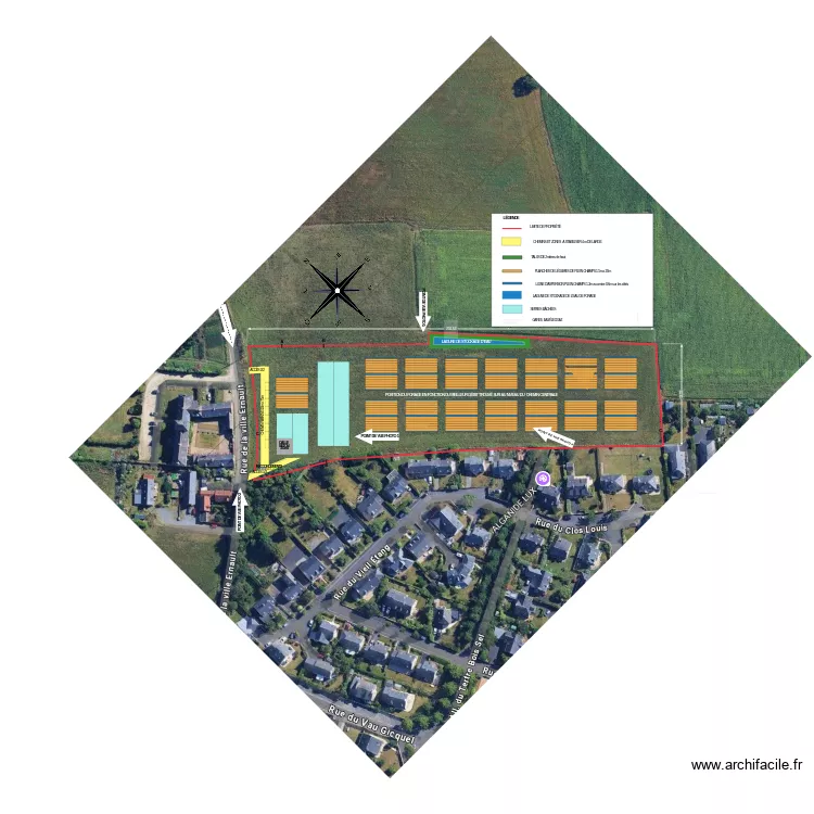 DP2_MASSE_LA VILLE ERNAULT. Plan de 