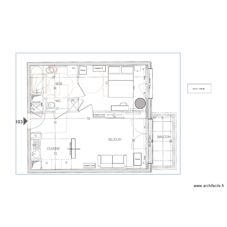 Plan 1. Plan de 0 pièce et 0 m2