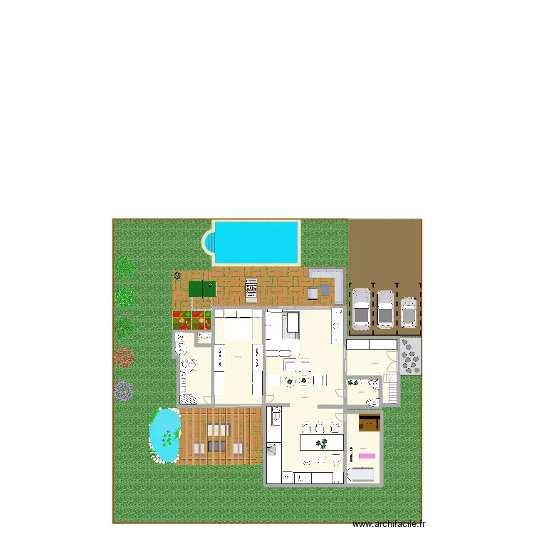 Maison de r&ecirc;ve de Anae . Plan de 