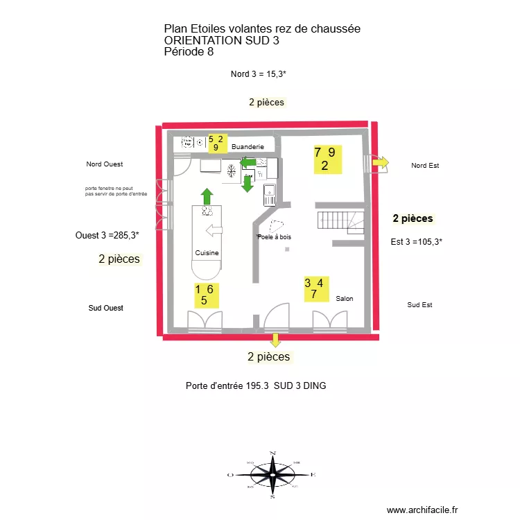 Plan ETOILES VOLANTES. Plan de 