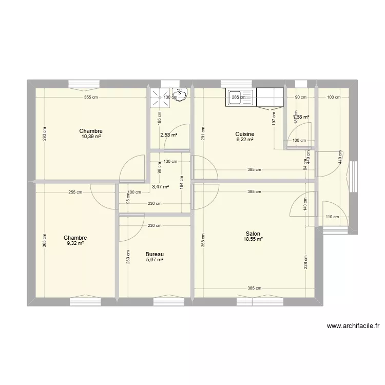 Lubidet provisoire. Plan de 