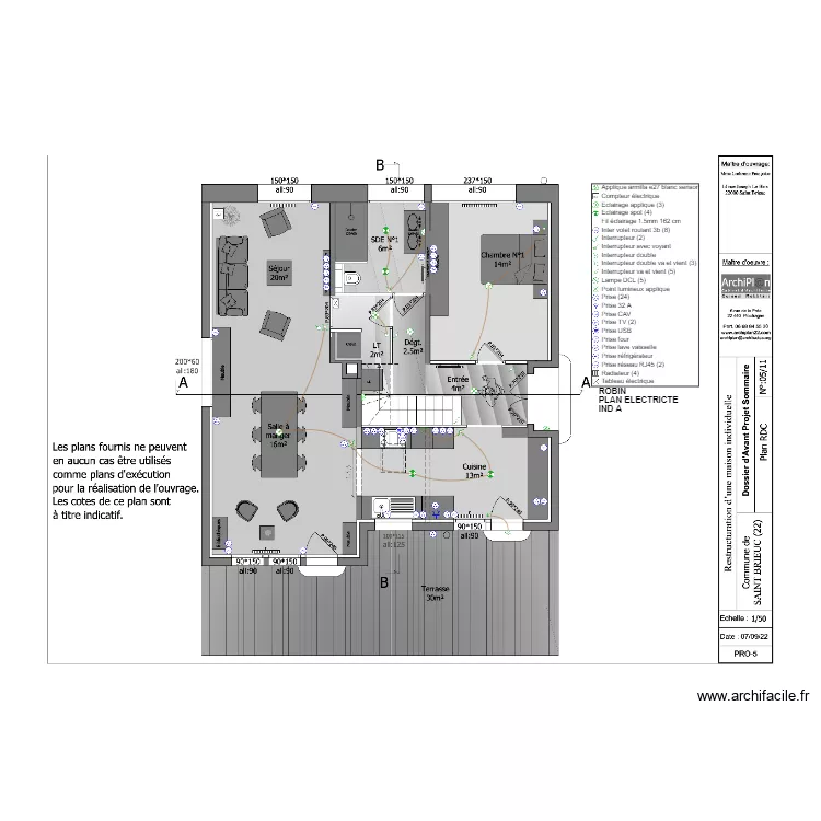 ROBIN_PLAN ELEC_IND A_LE CHENNE. Plan de 