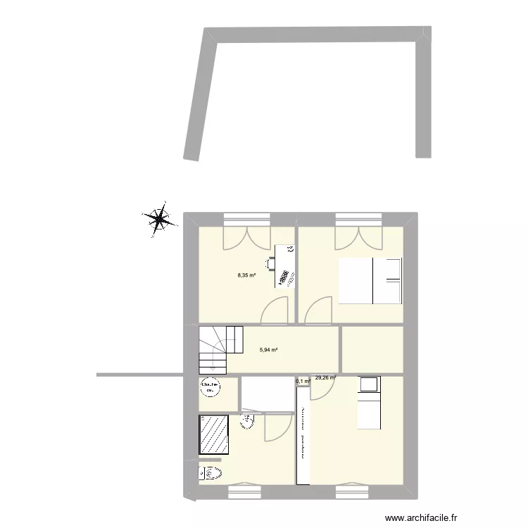 Plan Valmy 2 etage. Plan de 