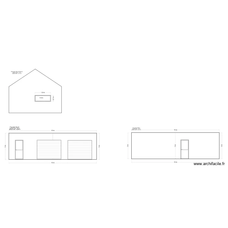 PC5 PLAN DES FACADES ET TOITURES. Plan de 