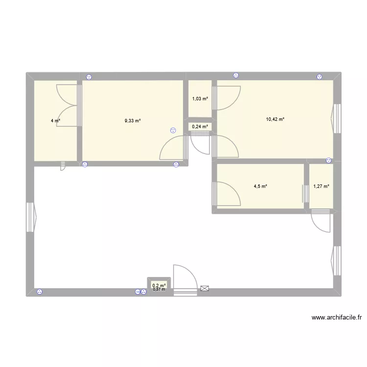 Le Coteau. Plan de 8 Pièces et 31 m²
