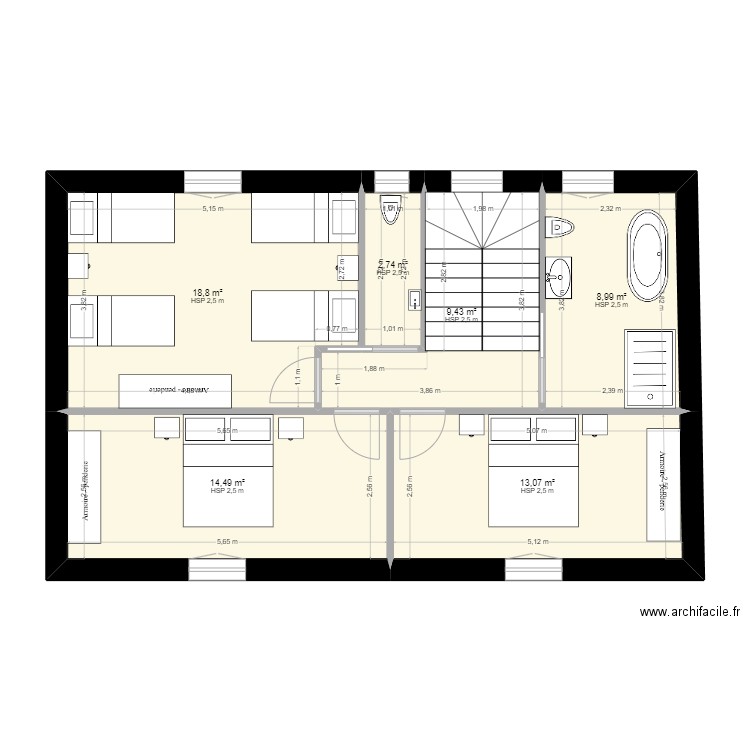 plan L'Epine étage AG. Plan de 0 pièce et 0 m2