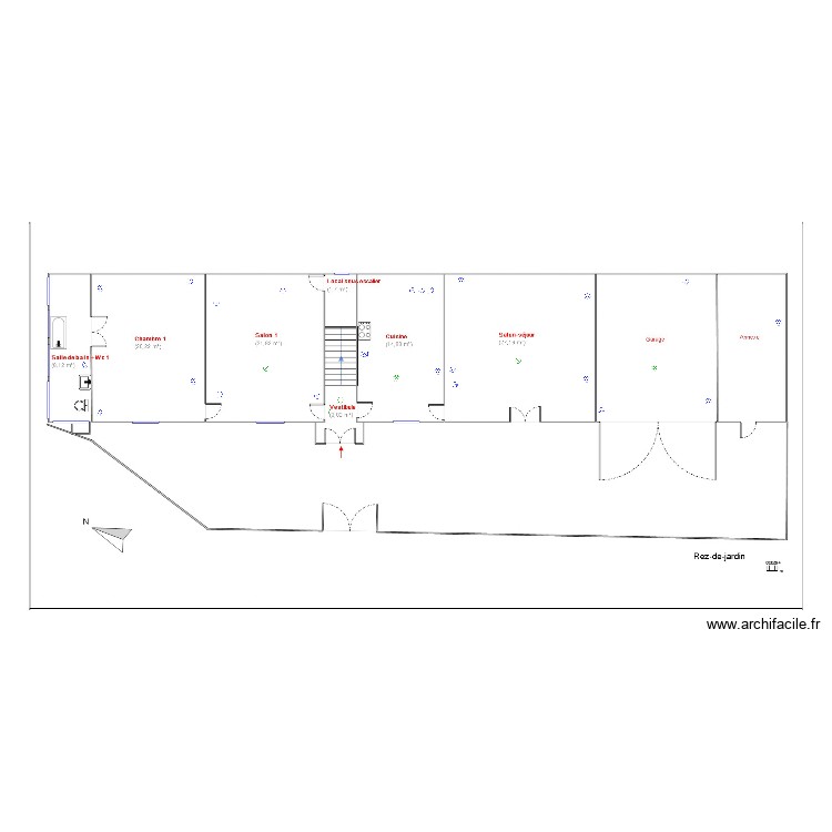 plan &eacute;lectrique simplifi&eacute;. Plan de 0 pièce et 0 m2