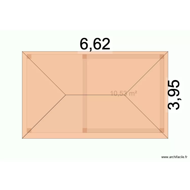 Cap Ouest - Carbet Mer Seul. Plan de 1 pièce et 11 m²
