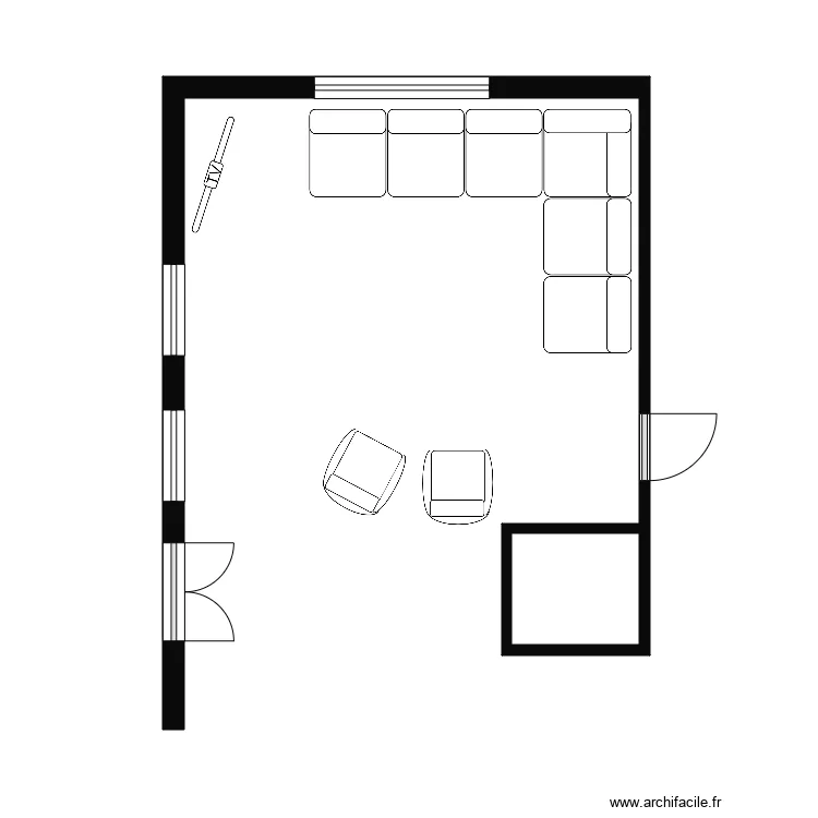 Collard Salon. Plan de 