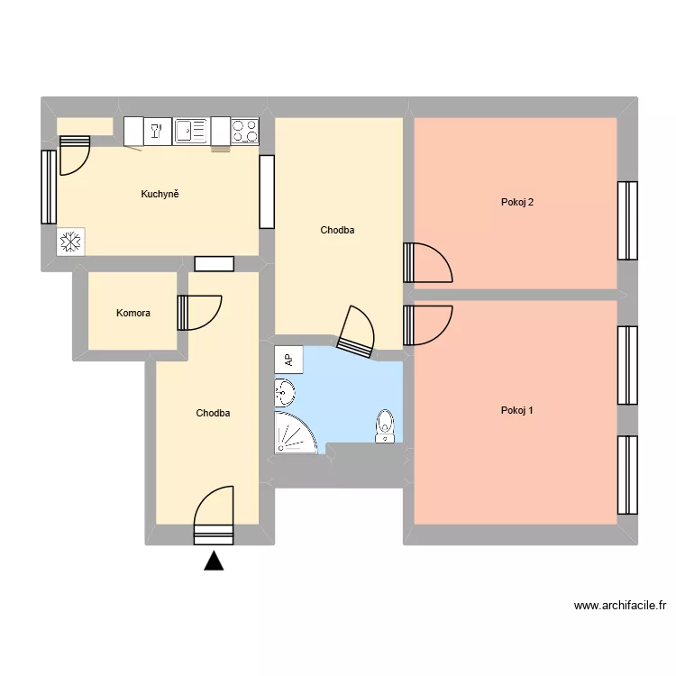 U Stromovky 413, byt 3. Plan de 14 et 199 m² U Stromovky 413, byt 3. Plan de 14 et 199 m²