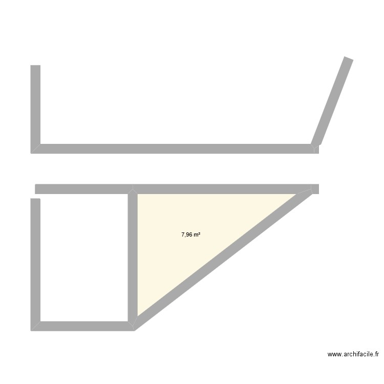 didier. Plan de 1 pièce et 8 m2