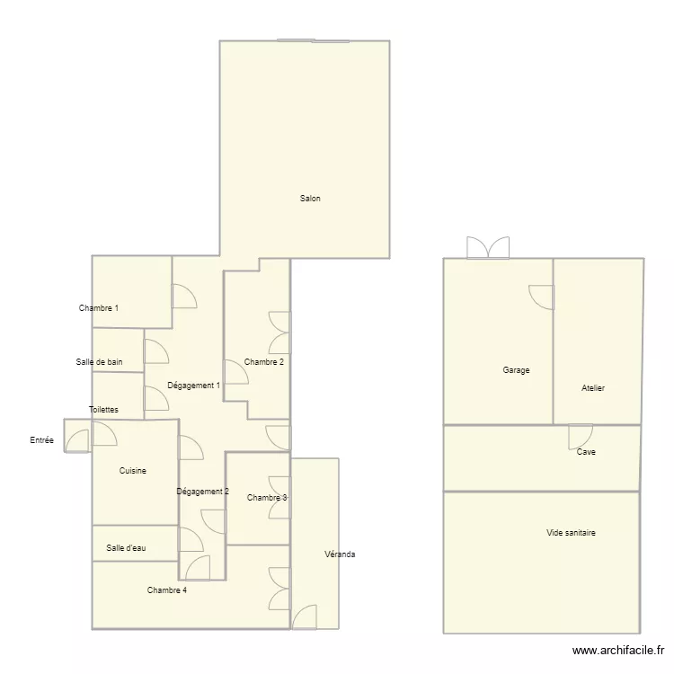 Croquis CLAMENS. Plan de 