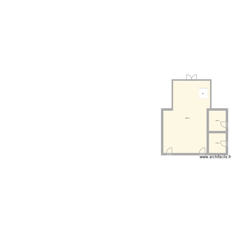thermo 2. Plan de 3 pièces et 75 m2