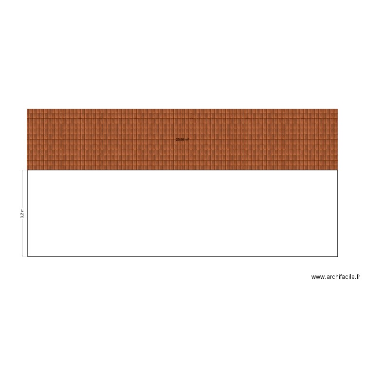 Façade P2. Plan de 0 pièce et 0 m2