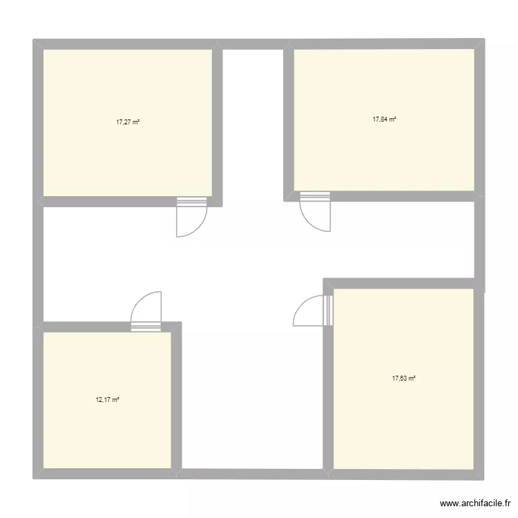 lidon. Plan de 4 Pièces et 65 m²