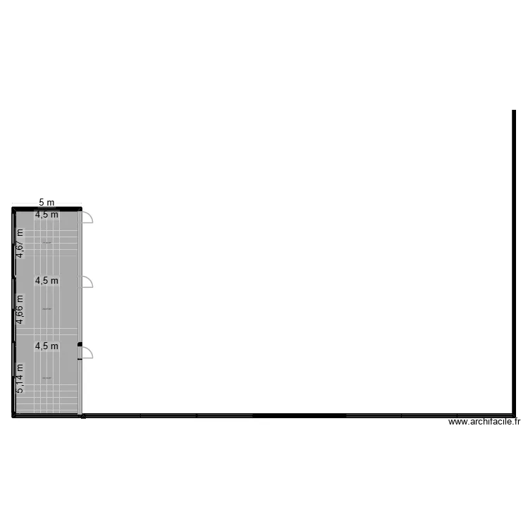 BATIMENT AUCH. Plan de 8  et 587 m²