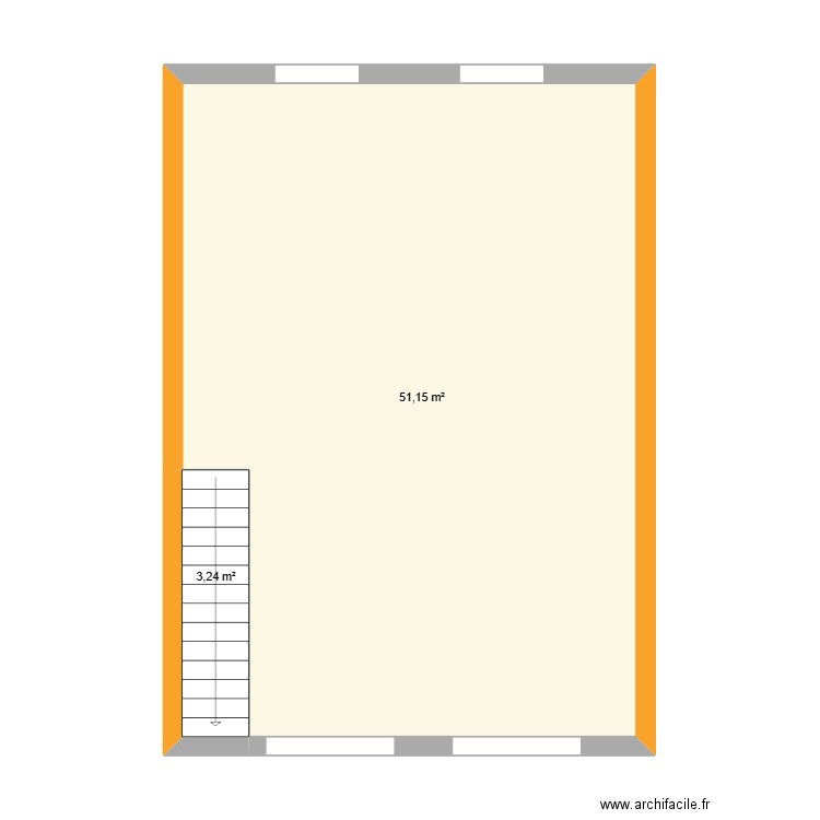 Boukraa. Plan de 5 pièces et 163 m2