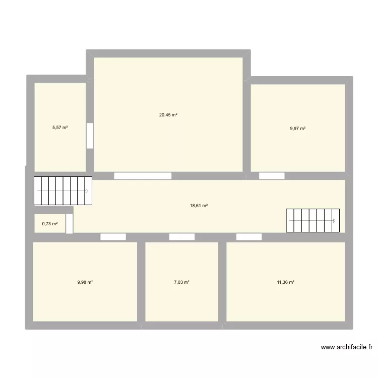 Maison Mansouri v1. Plan de 8 et 84 m² Maison Mansouri v1. Plan de 8 et 84 m²