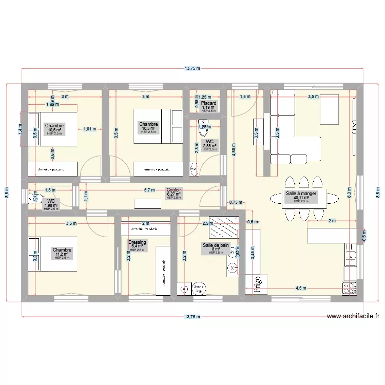 Location meuble 2. Plan de 