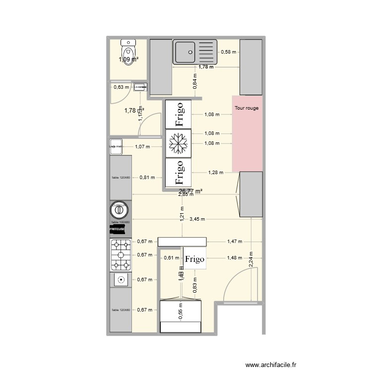 CUISINE PROJET MAM. Plan de 0 pièce et 0 m2