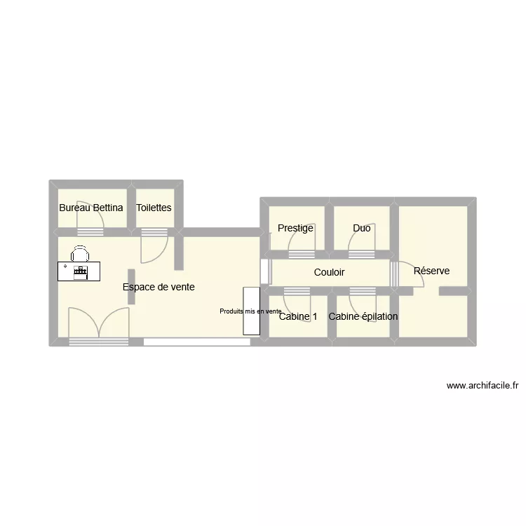 Plan maison harmonie. Plan de 9  et 16 m²