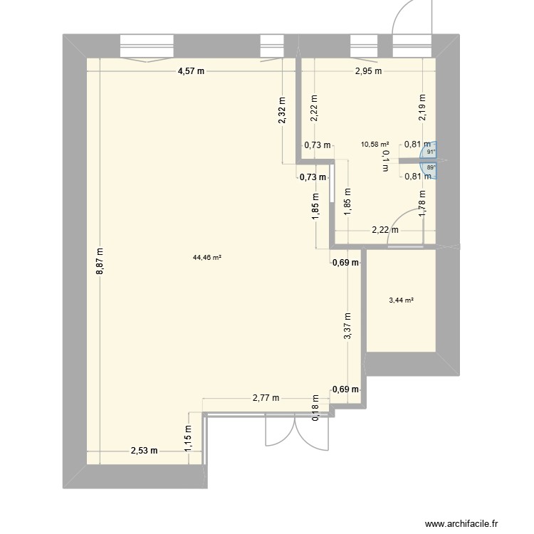 Commerce + cuisine cotations. Plan de 0 pièce et 0 m2