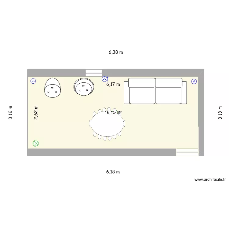 projet salle de repos. Plan de 1 et 16 m² projet salle de repos. Plan de 1 et 16 m²