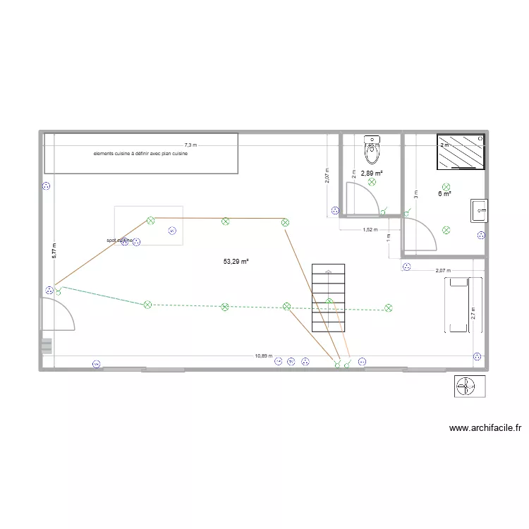 maison Numes. Plan de 3 et 62 m² maison Numes. Plan de 3 et 62 m²