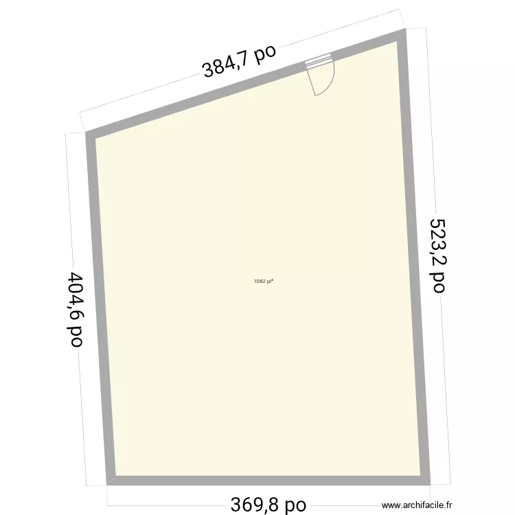 test 1. Plan de 1  et 101 m²