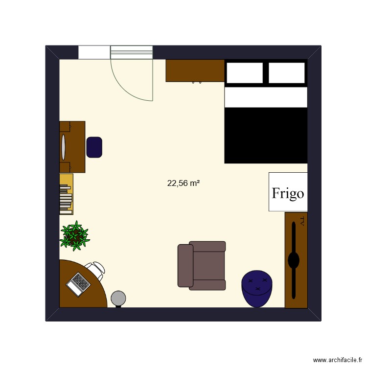 chambre batard. Plan de 0 pièce et 0 m2