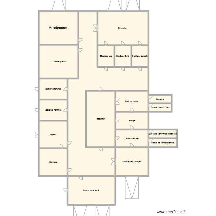 plan final projet. Plan de 21 pièces et 154 m2