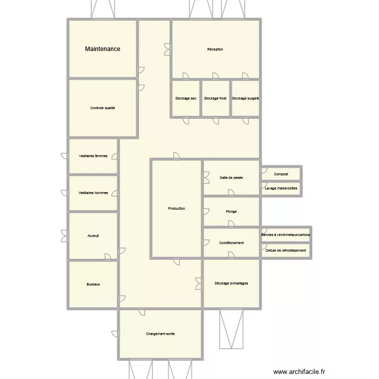 plan final projet. Plan de 21 pièces et 154 m²